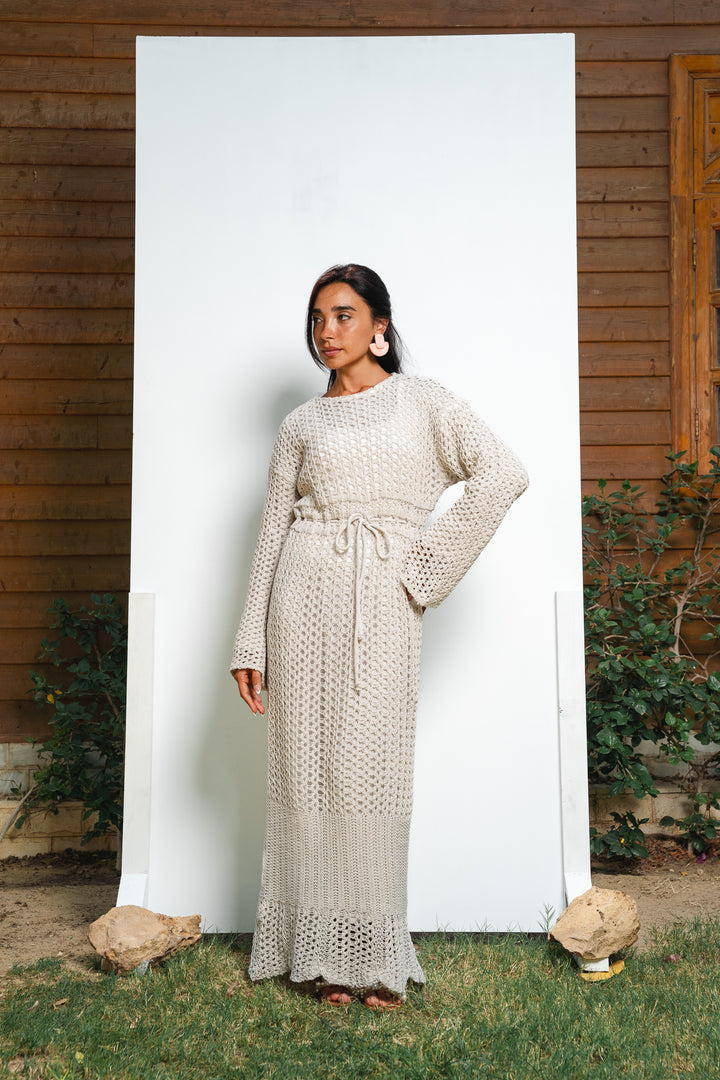 The Crochet Knit Dress (fully lined)