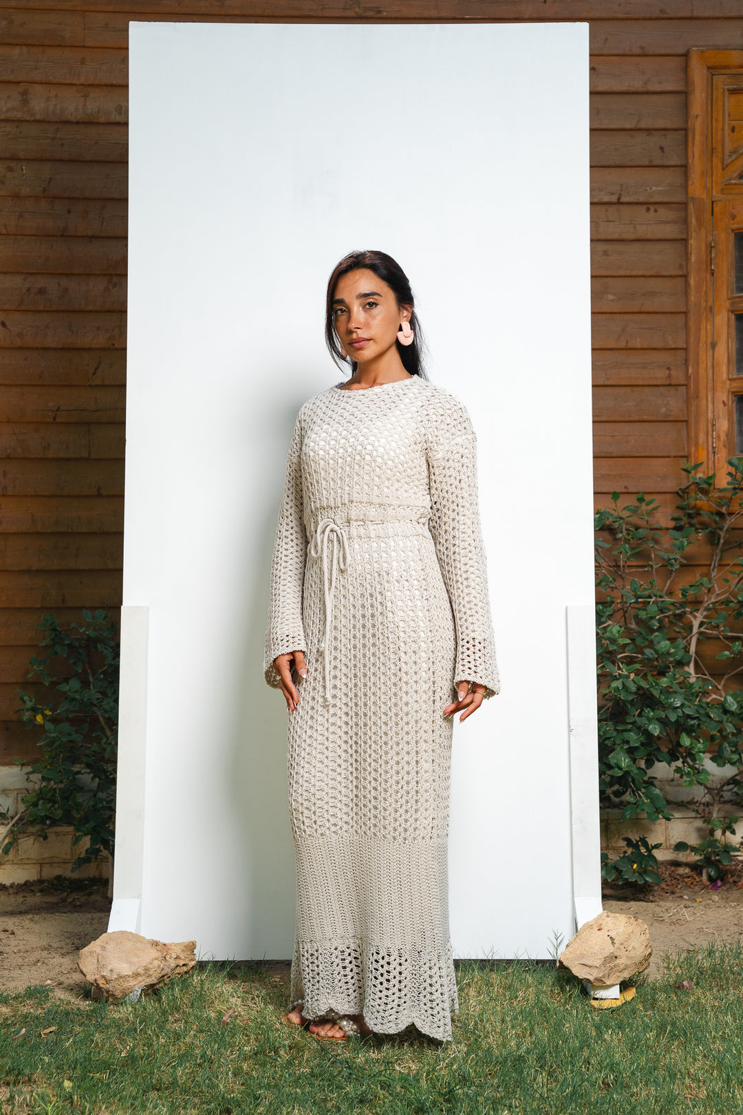 The Crochet Knit Dress (fully lined)