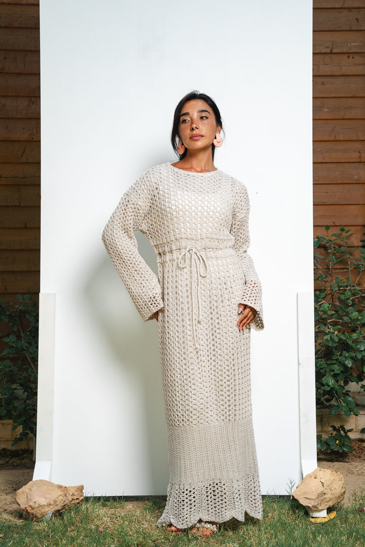The Crochet Knit Dress (fully lined)