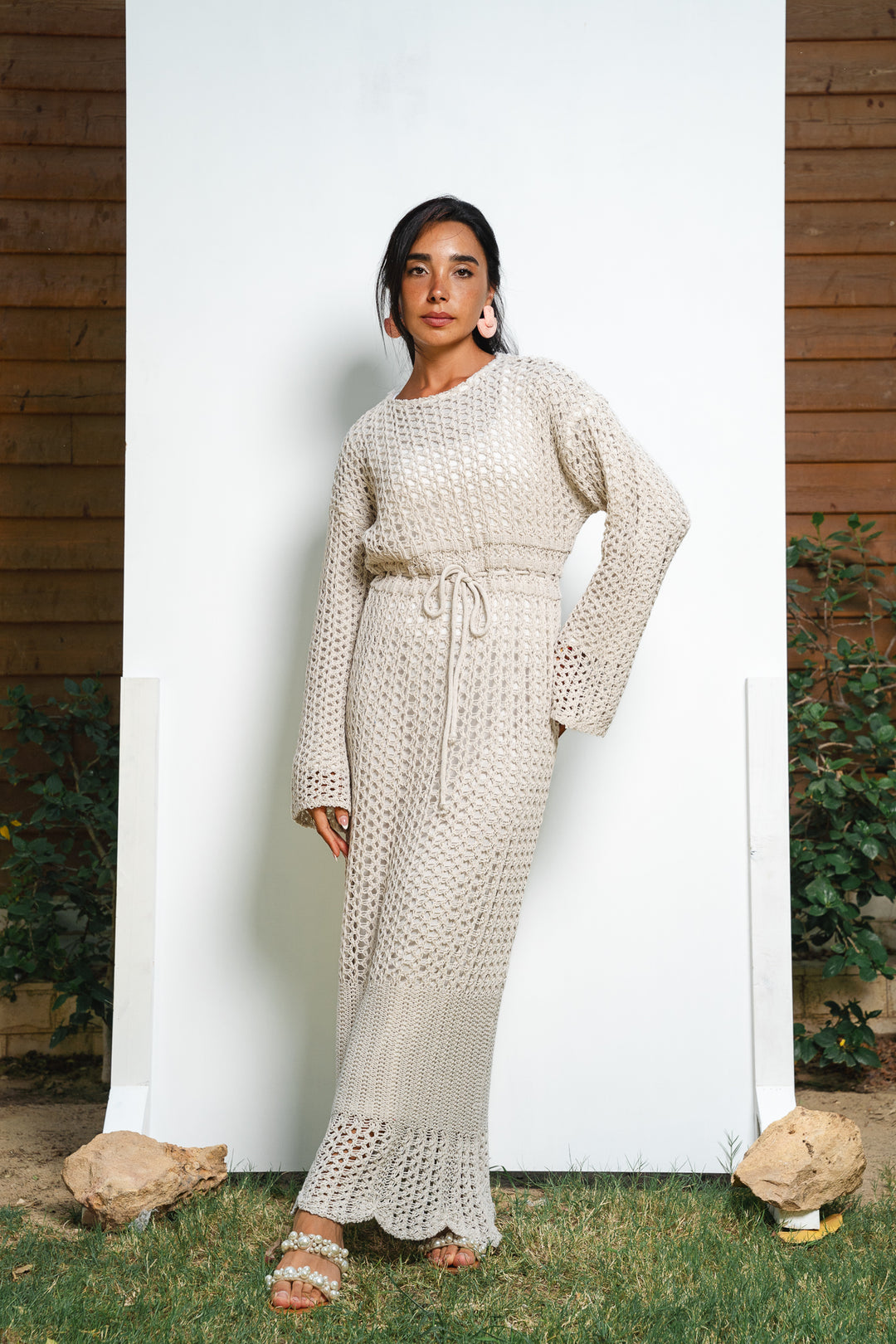 The Crochet Knit Dress (fully lined)
