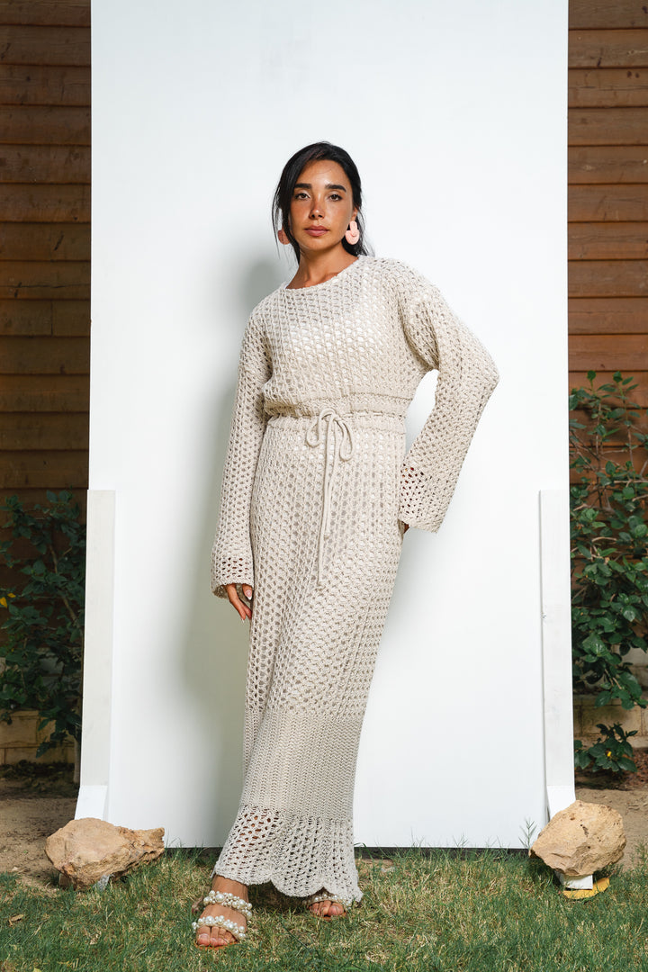 The Crochet Knit Dress (fully lined)