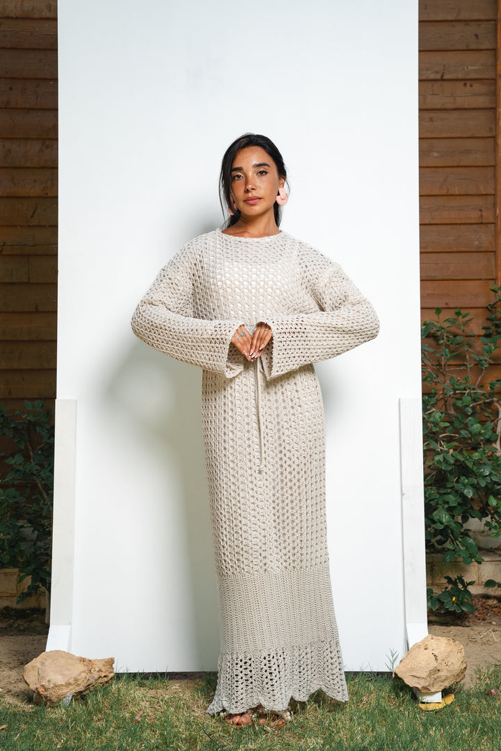 The Crochet Knit Dress (fully lined)