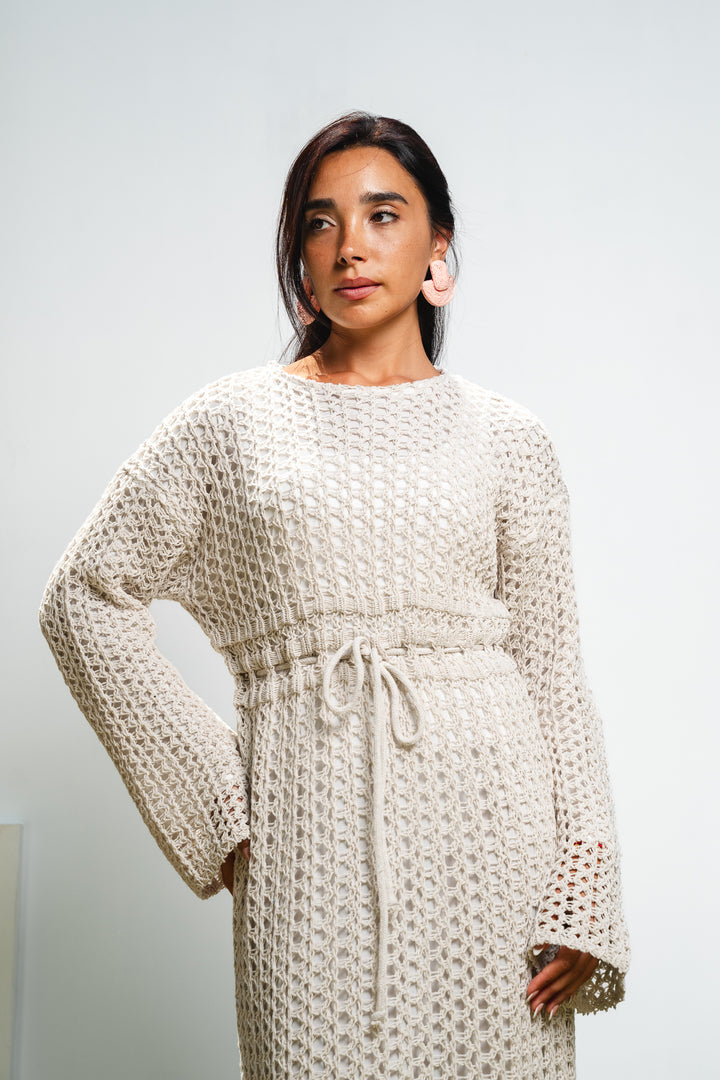 The Crochet Knit Dress (fully lined)