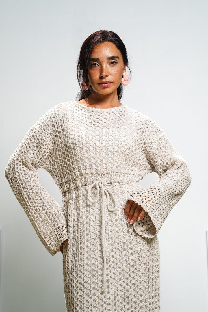The Crochet Knit Dress (fully lined)