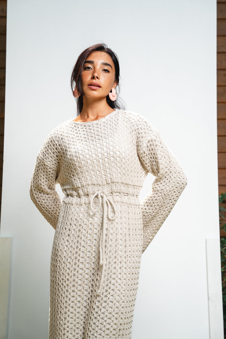 The Crochet Knit Dress (fully lined)