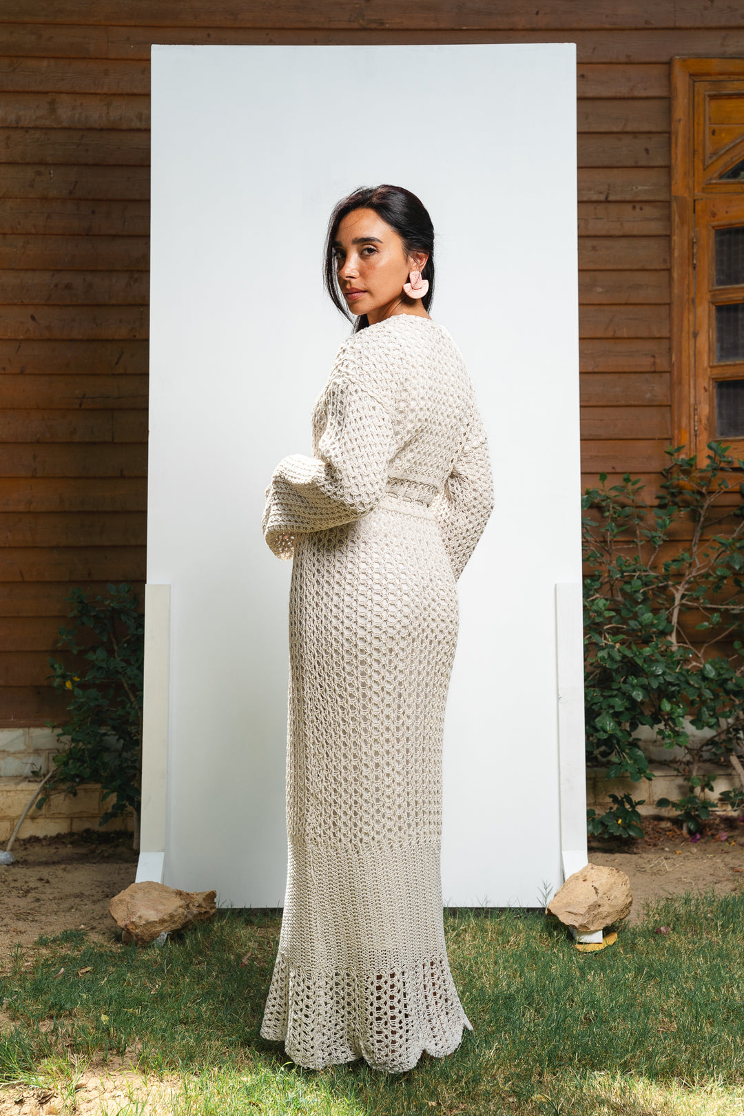 The Crochet Knit Dress (fully lined)