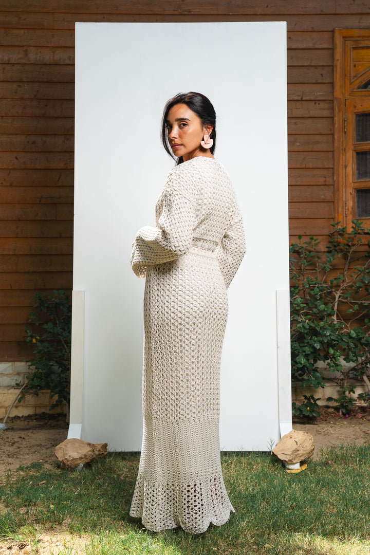 The Crochet Knit Dress (fully lined)