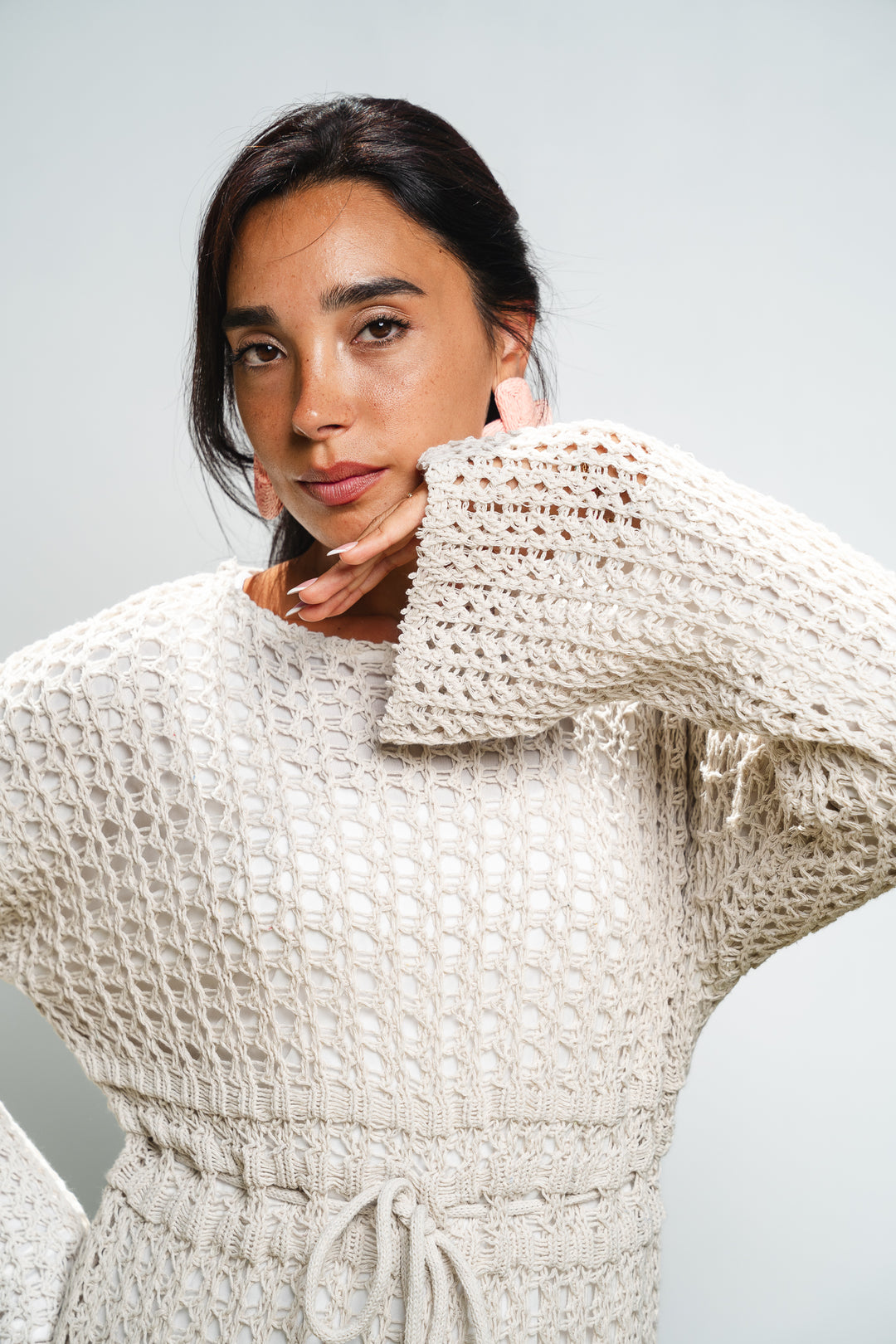 The Crochet Knit Dress (fully lined)