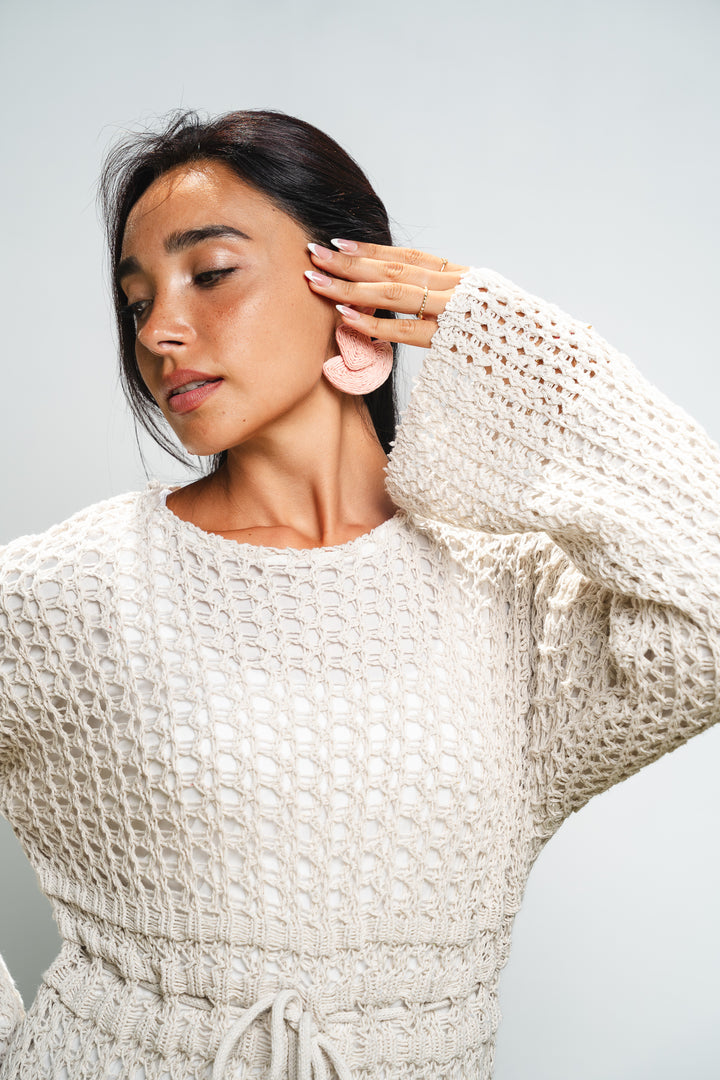 The Crochet Knit Dress (fully lined)