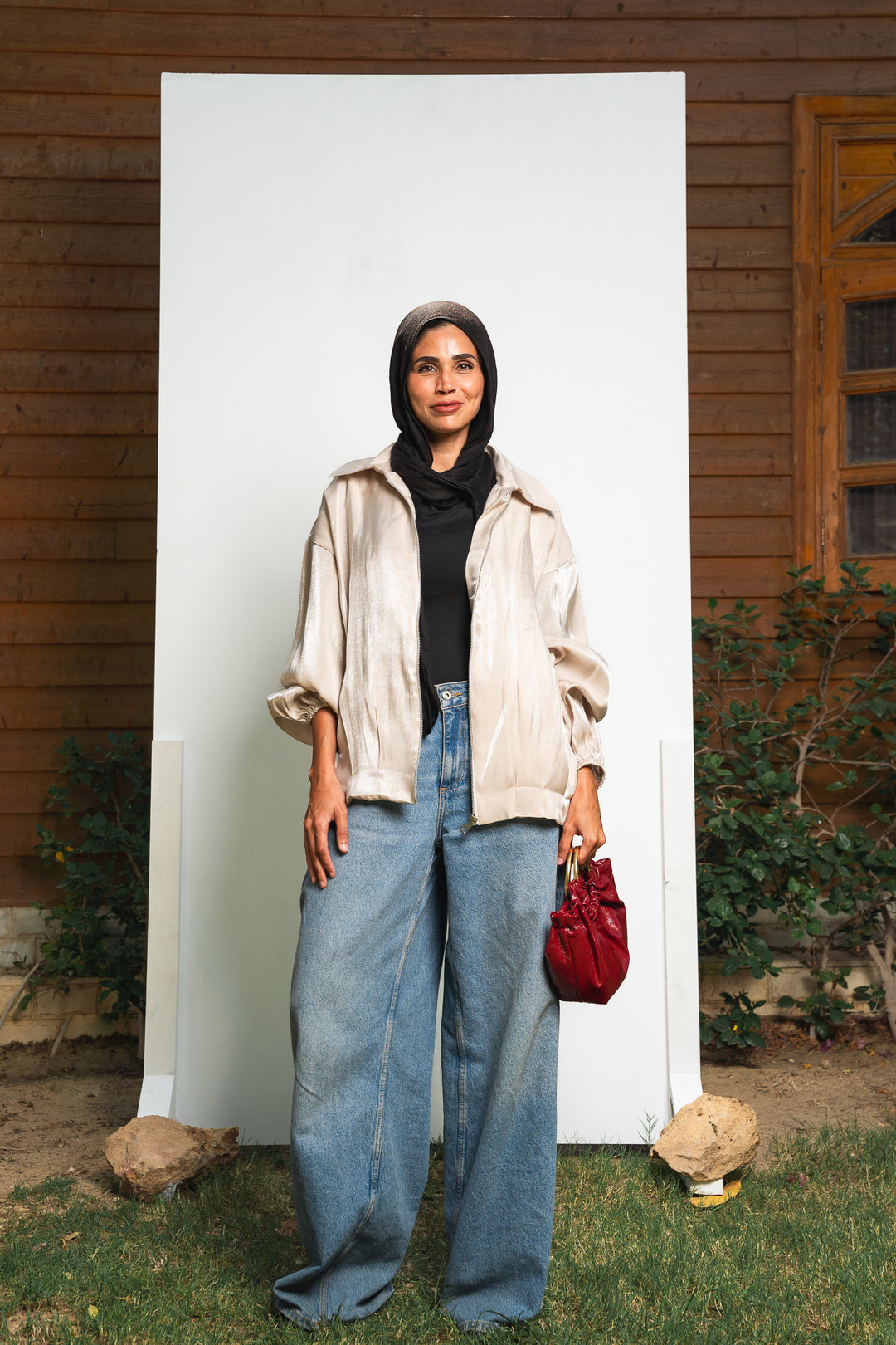 Metallic Zipper Jacket