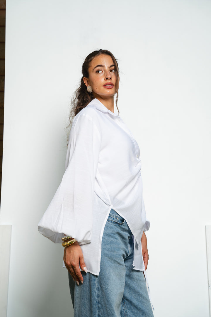 The Wrap Button Shirt