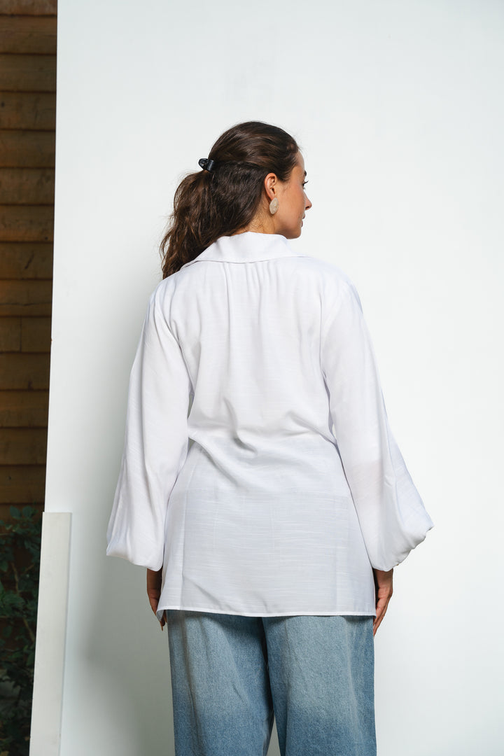 The Wrap Button Shirt