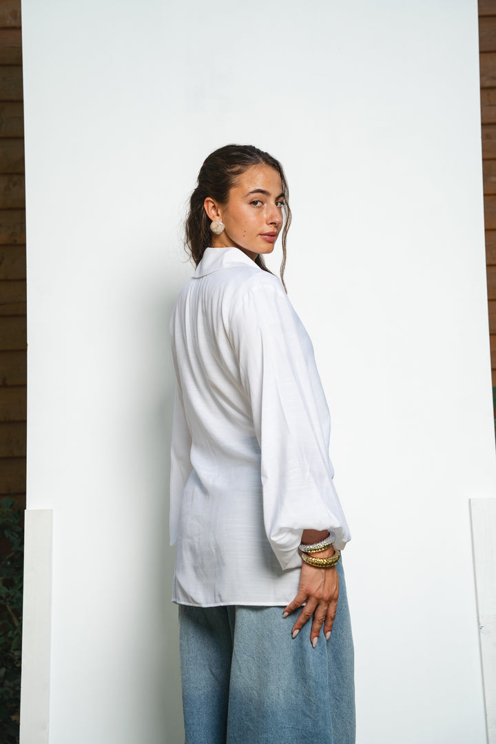 The Wrap Button Shirt