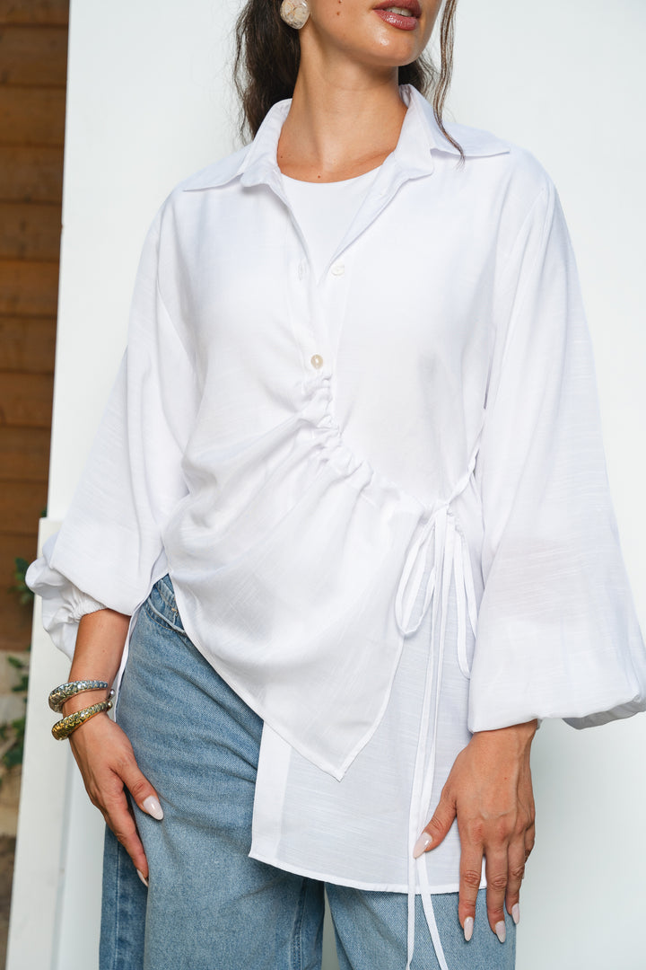 The Wrap Button Shirt