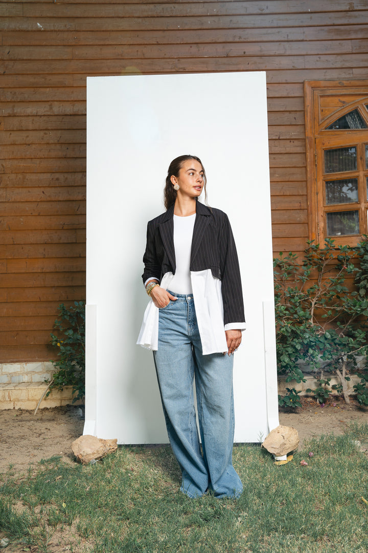 The Dual Fabric Blazer