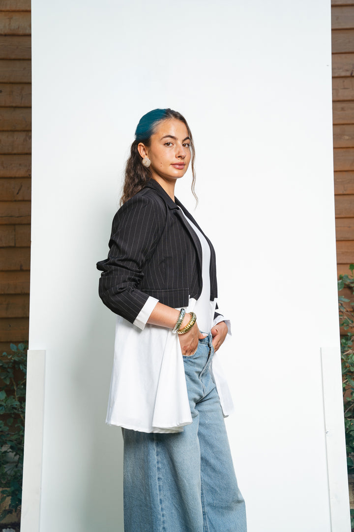The Dual Fabric Blazer