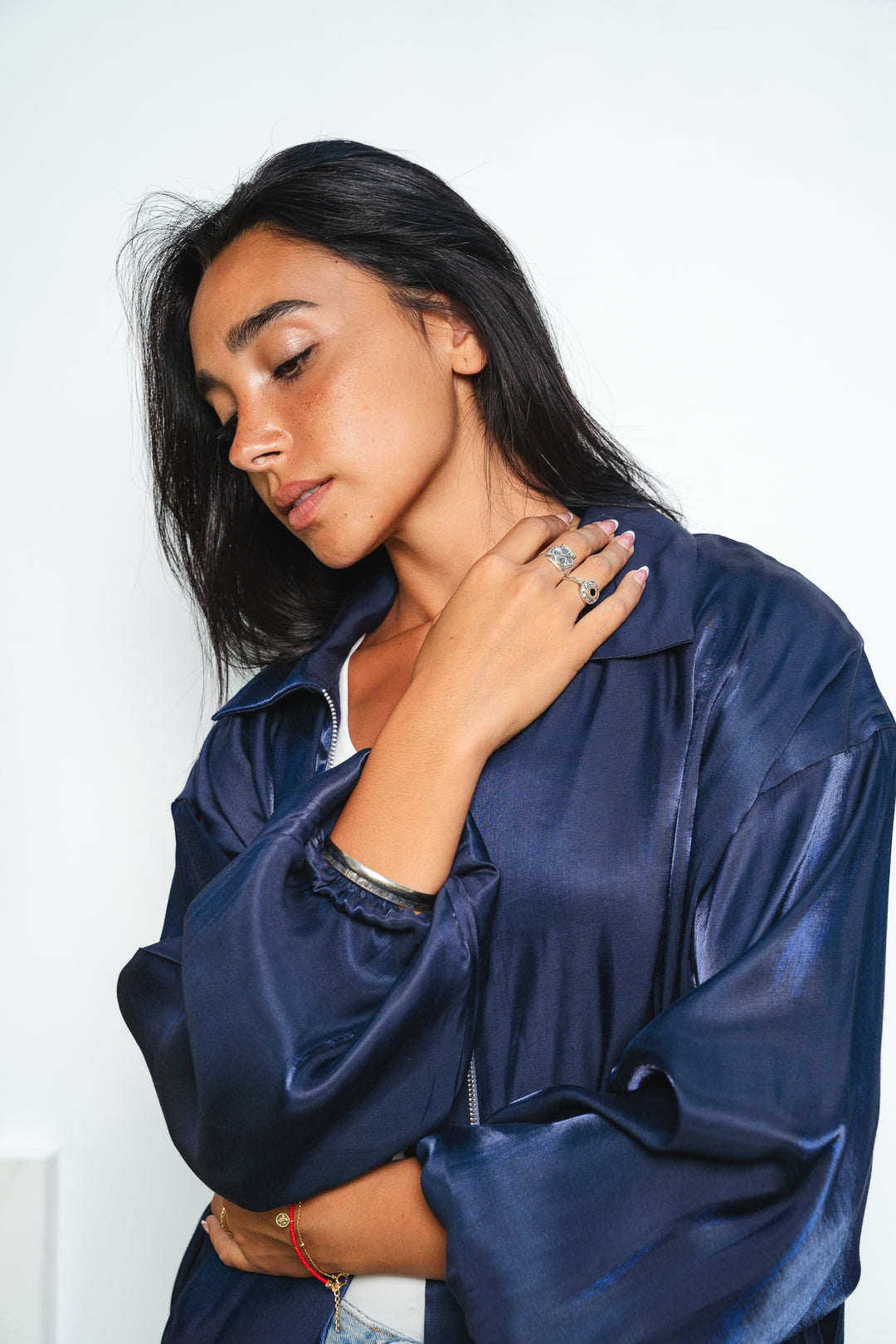 Metallic Zipper Jacket