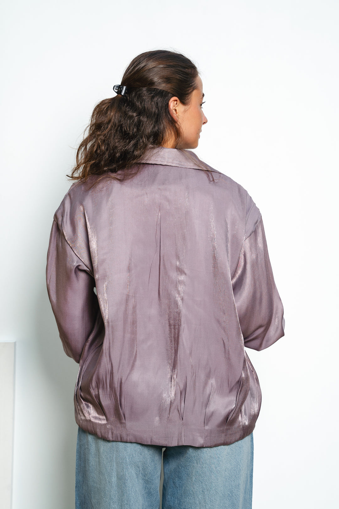 Metallic Zipper Jacket