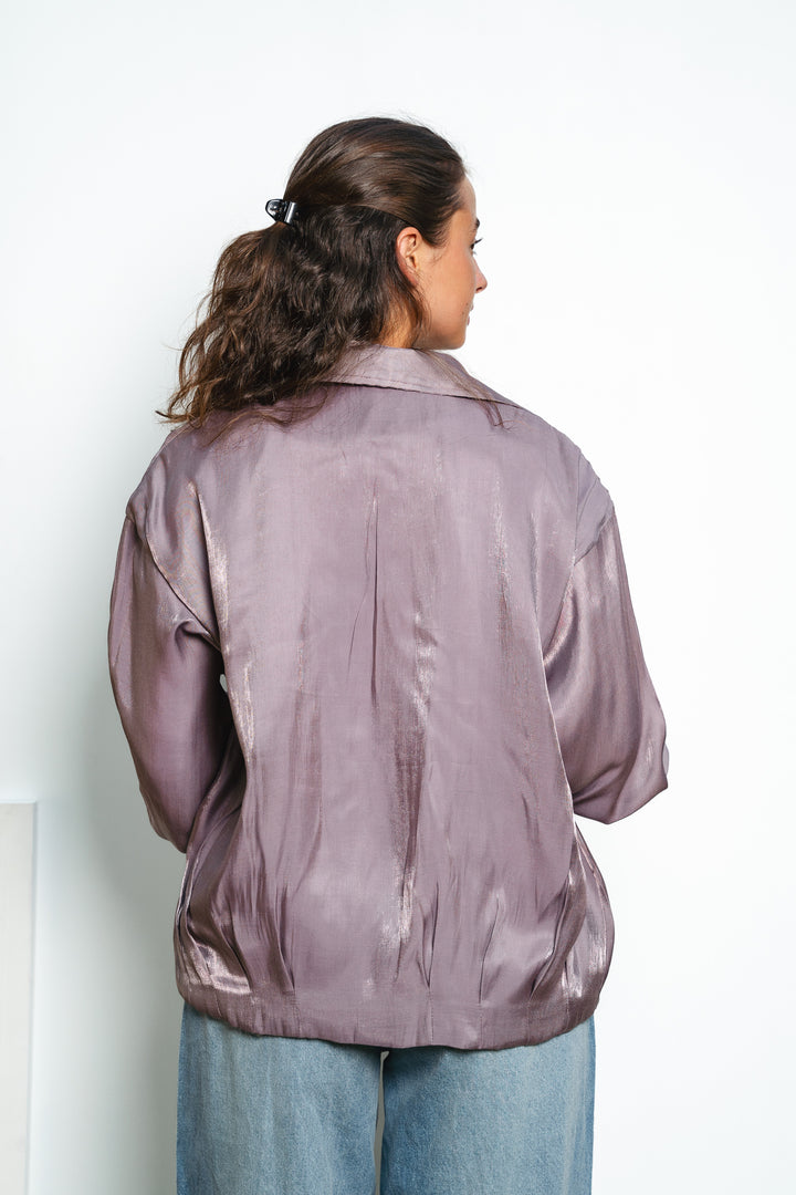 Metallic Zipper Jacket