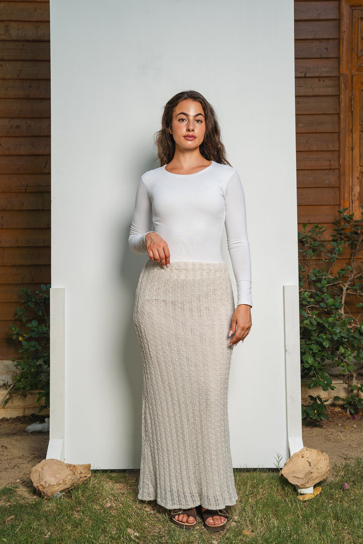 Knit Maxi Skirt (Fully lined)