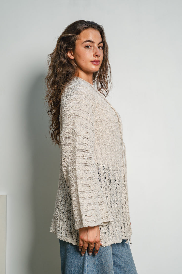 Knit Tie Cardigan
