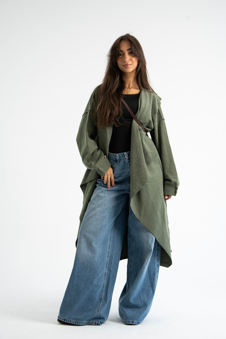The Duster Cardigan - Olive