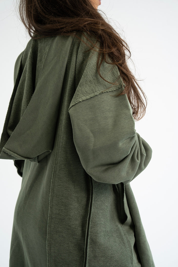 The Duster Cardigan - Olive
