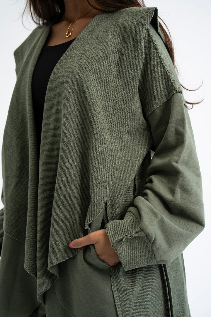 The Duster Cardigan - Olive