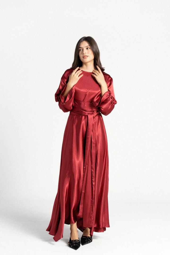 Wrapped In Glow Set - Burgundy