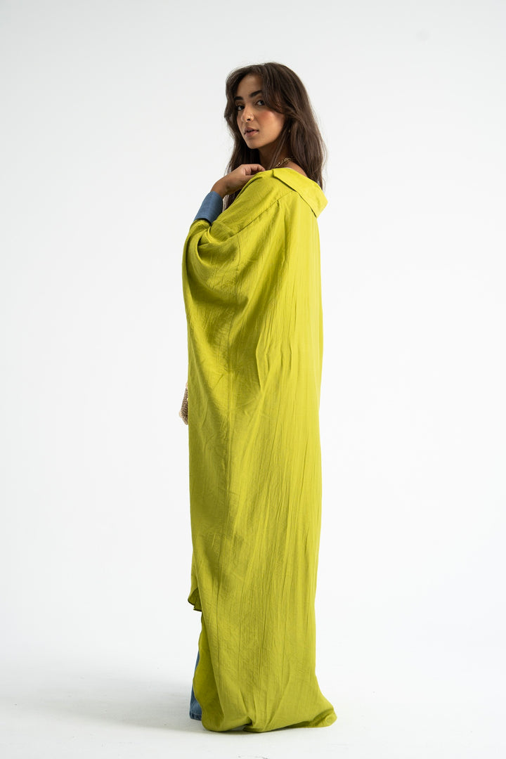 Ease Wrap Shirt -Lime