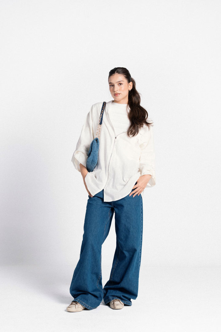 The Cut-out Linen Jacket