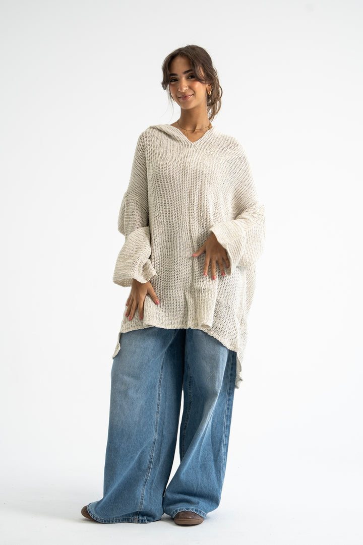 Loom Pullover - Beige