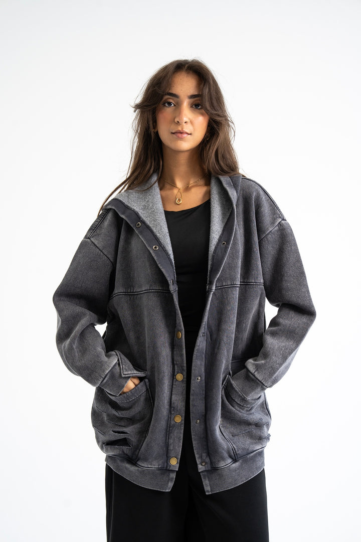 Stone Oversized Jacket