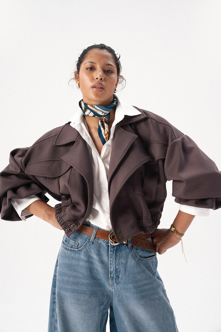 The Winter Cuff Cropped Jacket