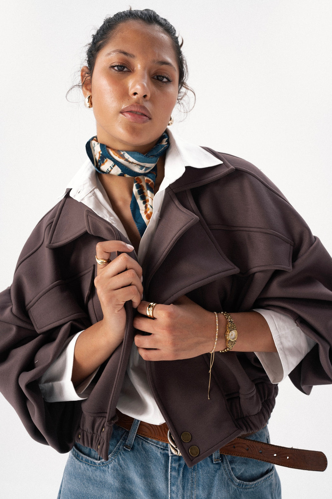 The Winter Cuff Cropped Jacket