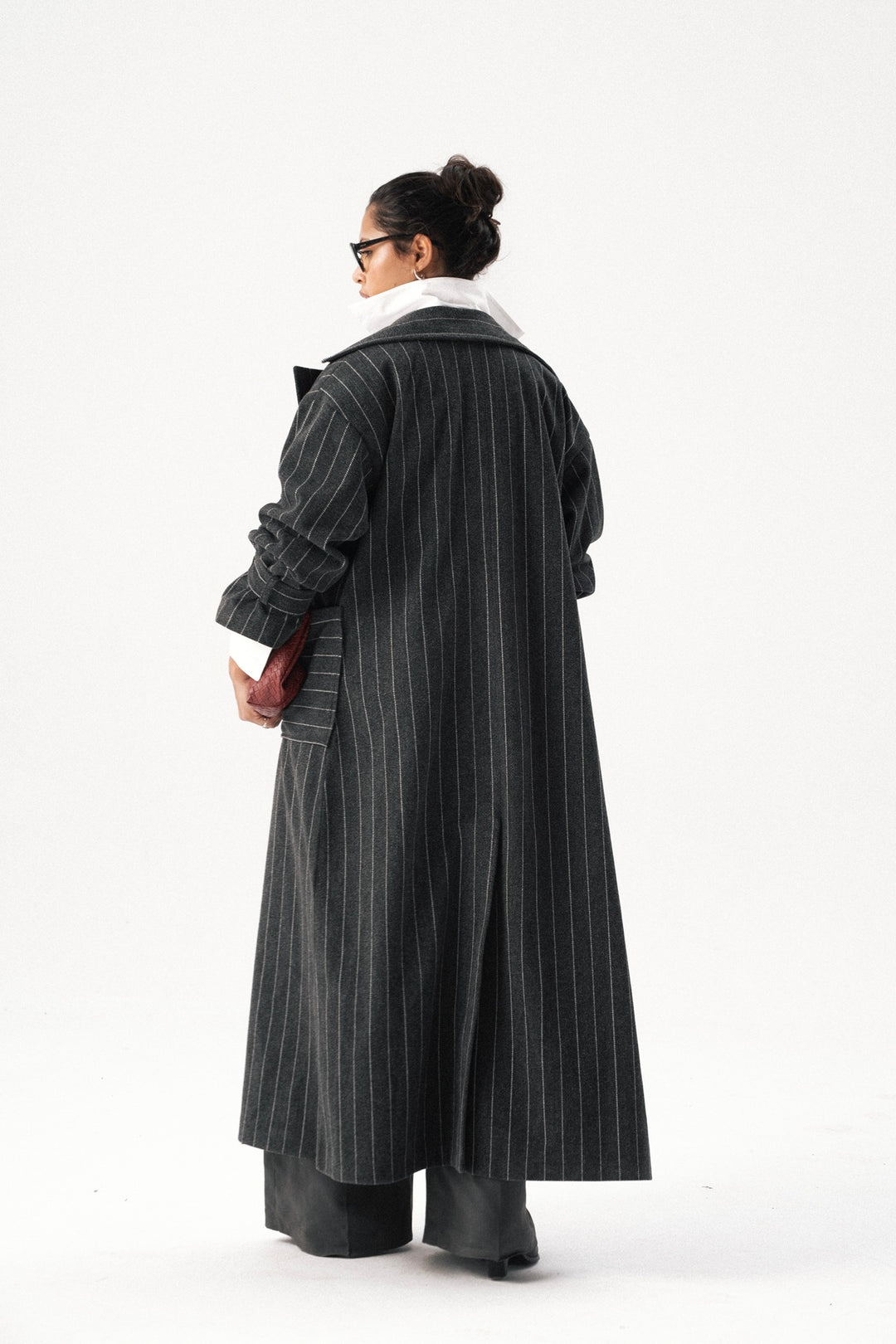 The Striped wool Coat