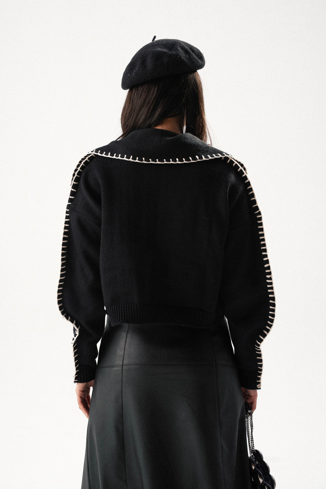 Hand-Stitched Knit Jacket