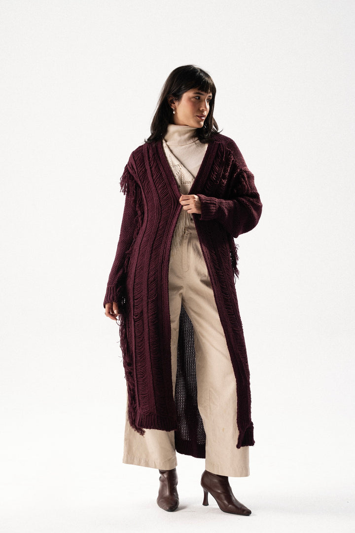 Handwoven Knit Cardigan