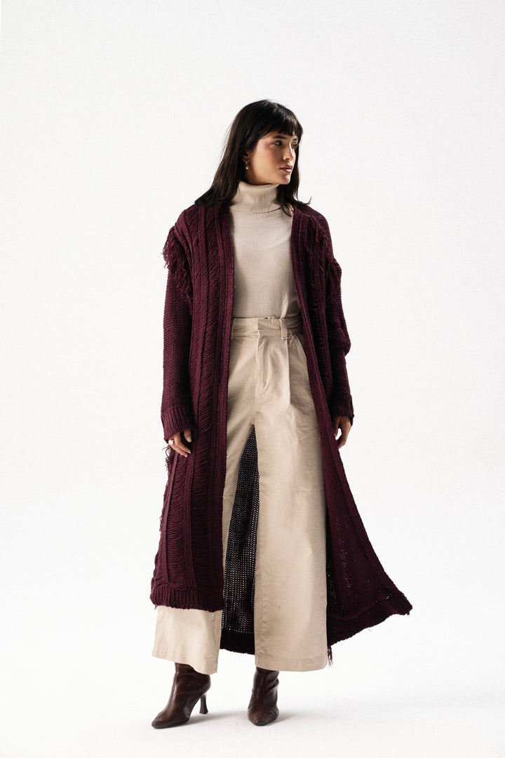 Handwoven Knit Cardigan