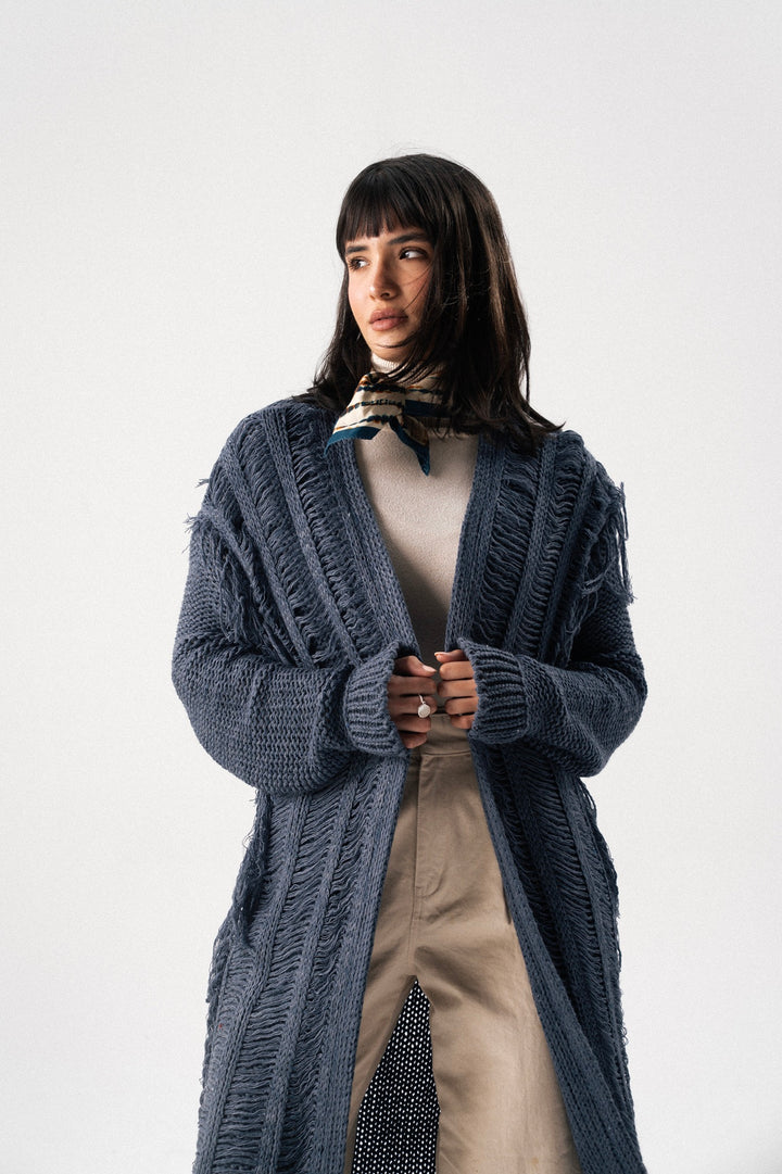 Handwoven Knit Cardigan
