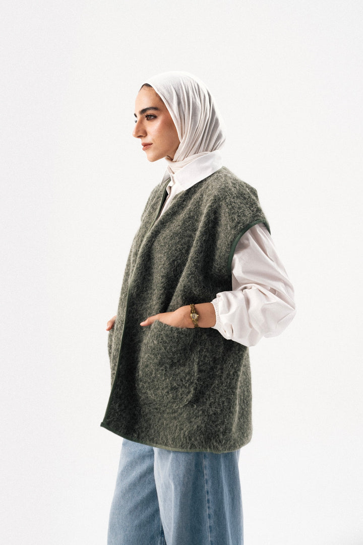 Textured Wool Gilet