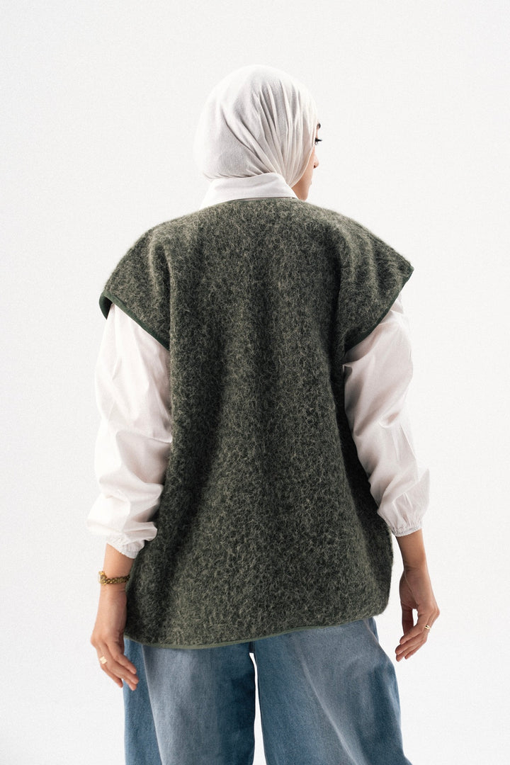 Textured Wool Gilet