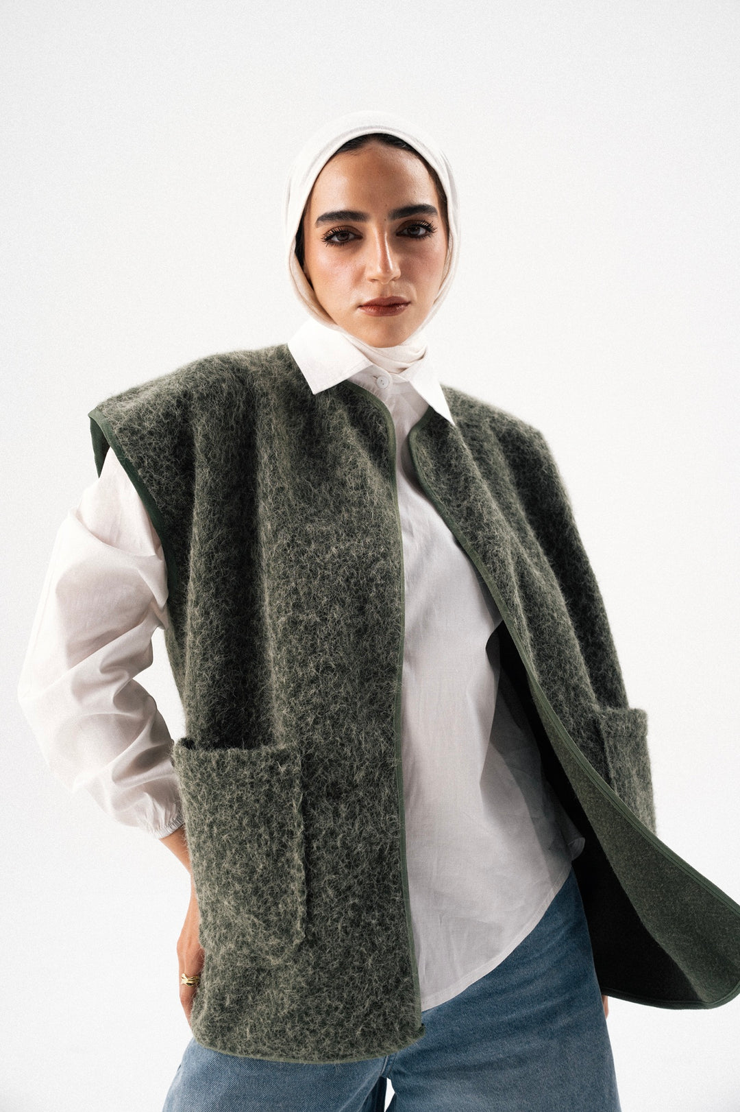 Textured Wool Gilet