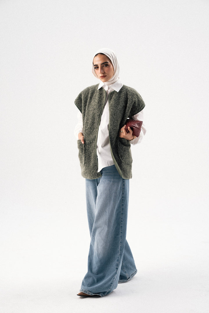 Textured Wool Gilet