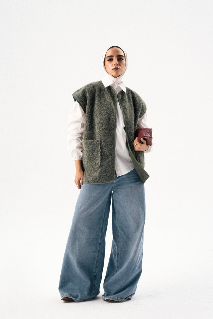 Textured Wool Gilet