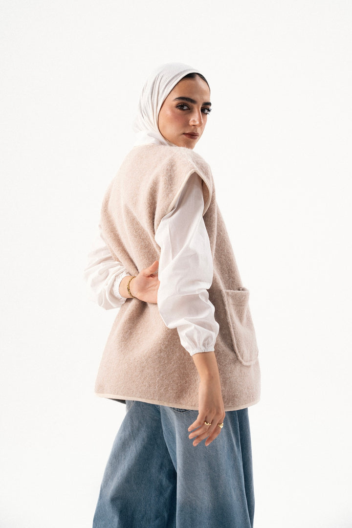 Textured Wool Gilet