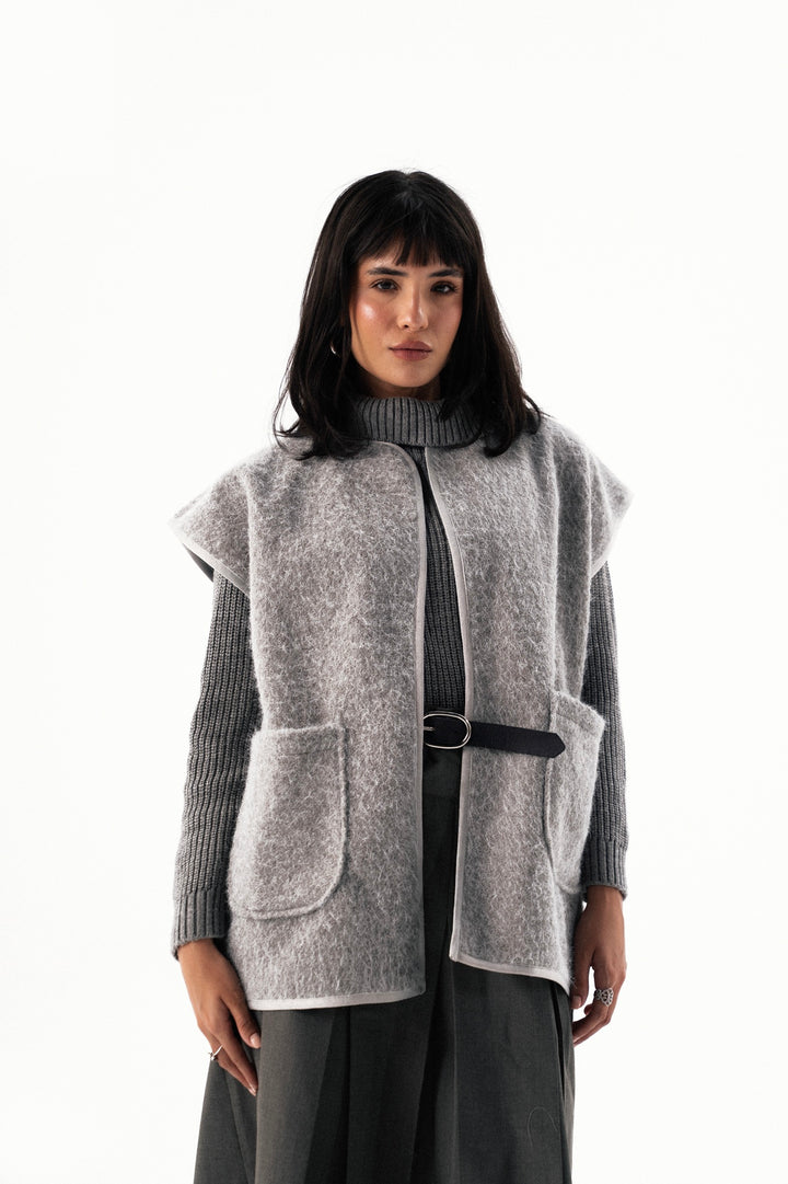 Textured Wool Gilet