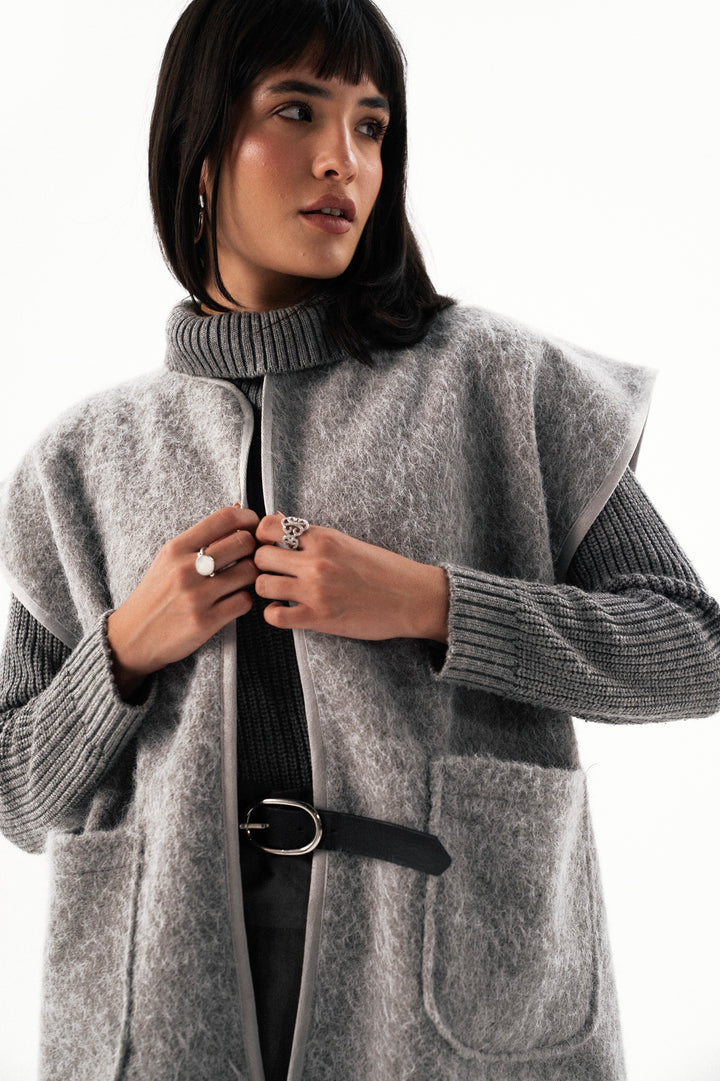 Textured Wool Gilet