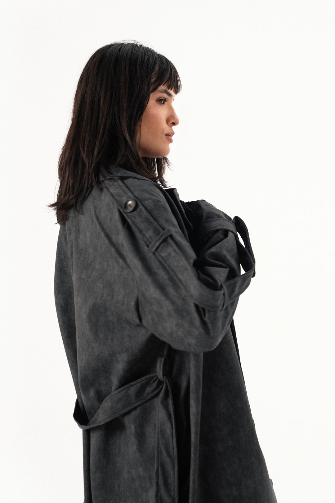 City Edge Leather Coat