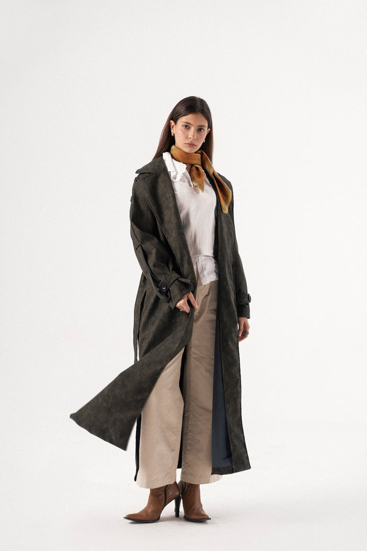 City Edge Leather Coat